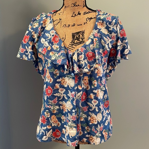 Chaps Tops - Chaps floral top size 12.